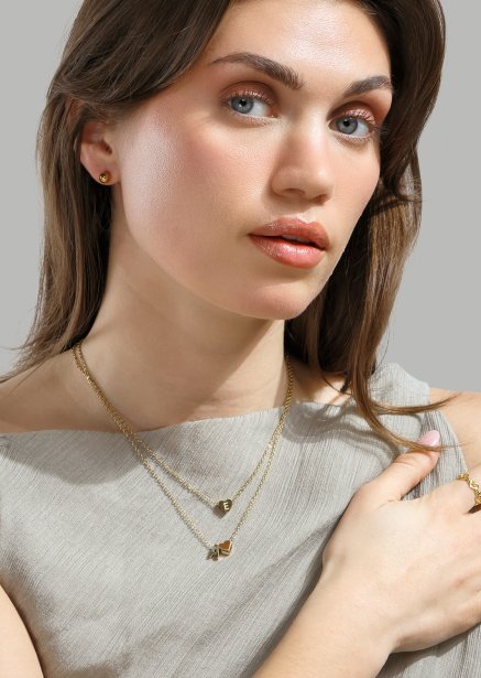 Ring Heart Link - 18k Gold Plated