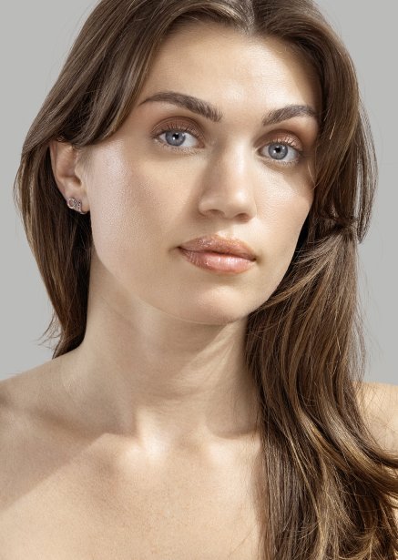 Earrings Prism Halo - Silverplated