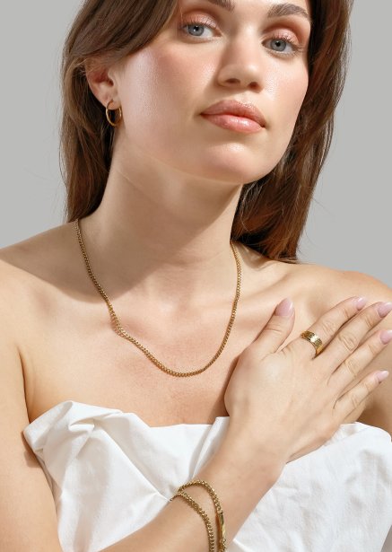 Earring Classic Medium- 18k Gold Plated