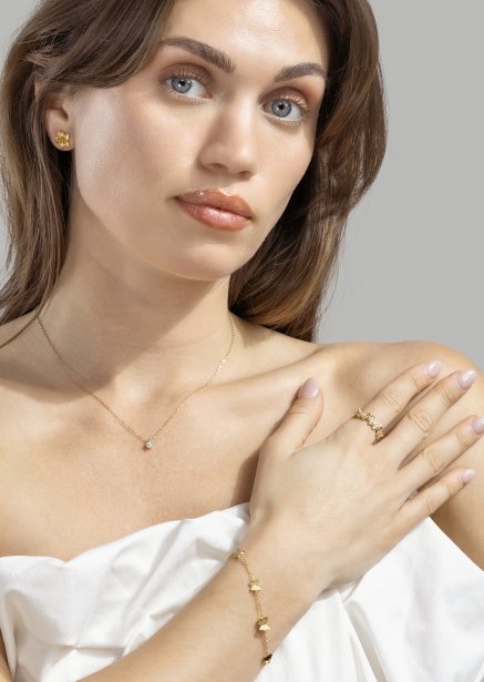 Earring Flores- 18k Gold Plated
