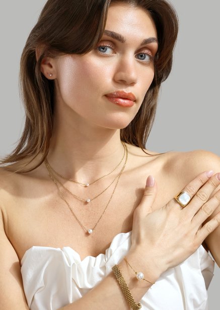 Bracelet Pearl Aura - 18k Gold Plated