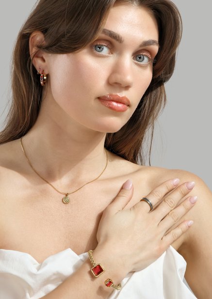 Earrings ColorWhirl - 18k Gold Plated