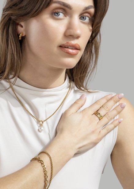 Bracelet Solid – 18k Gold Plated