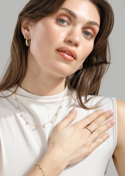 Bracelet Dainty Sparkle - 18k Gold Plated