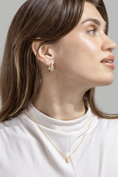 Necklace Initial Letters A-N – 18k Gold Plated