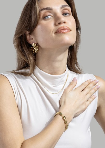 Florina Earrings - 18k Gold Plated