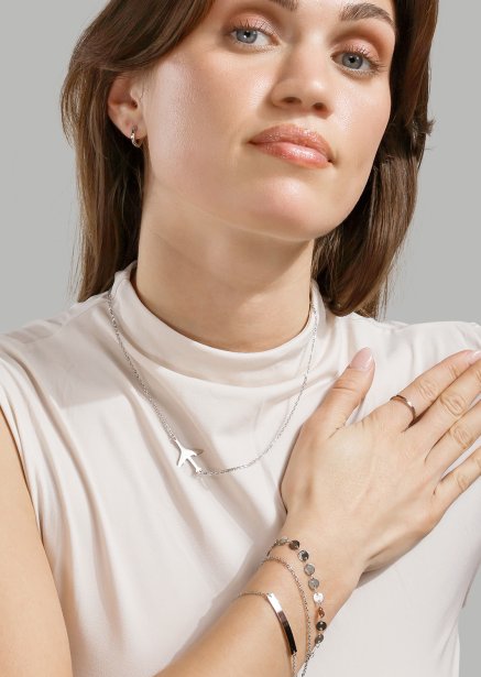 Bracelet Sleek Elegance - Silver Plated