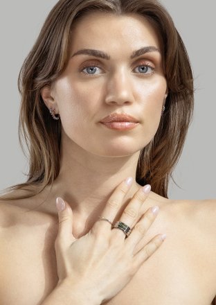 Earring Multicolor Shine- Silver Plated