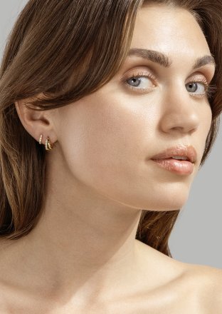 Earring Aurora Curve - 18k Gold Plated