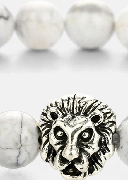 Beaded Bracelet Lions Crest