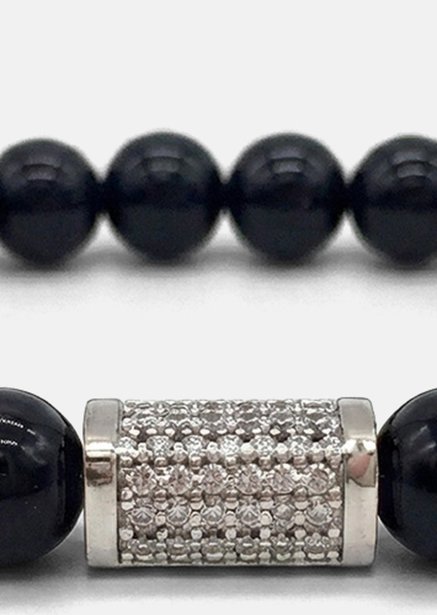 Beaded Bracelet Obsidian Valor