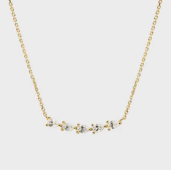 Necklace Crystal Link - 18k Gold Plated