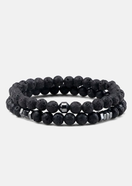 Beaded Bracelet Onyx Edge