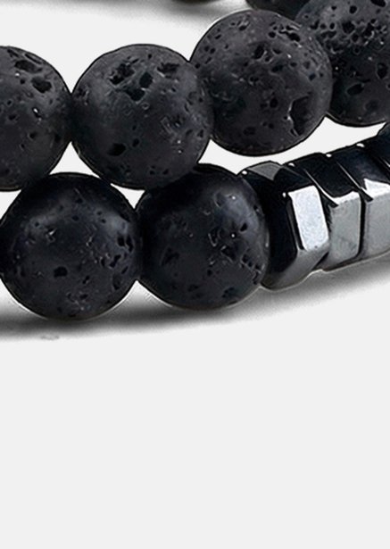 Beaded Bracelet Onyx Edge