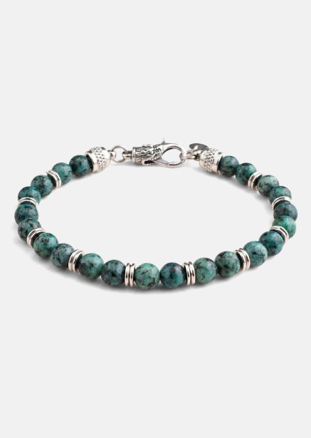 Beaded Bracelet Emerald Flare