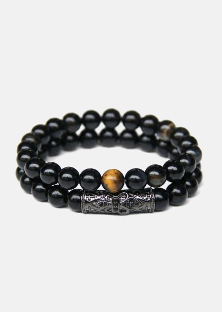 Beaded Bracelet Onyx Valor