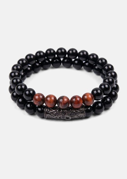 Beaded Bracelet Ebon Crest