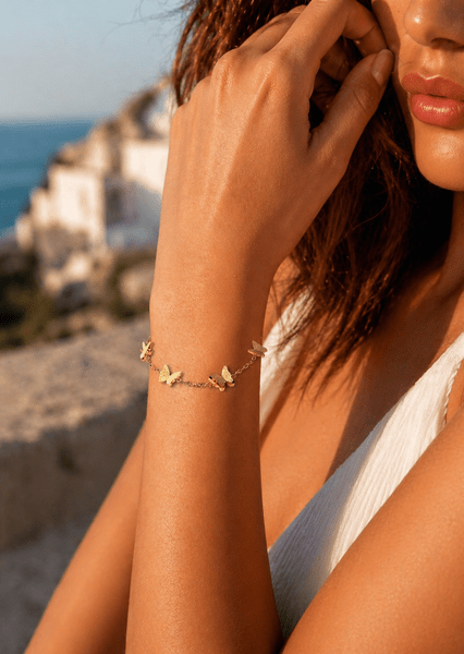 Bracelet Butterfly Dance - 18k Gold Plated
