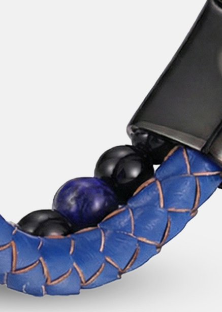 Leather Bracelet Cobalt Ridge