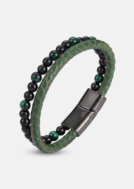 Leather Bracelet Verdant Veil