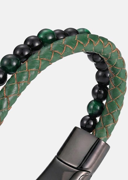 Leather Bracelet Verdant Veil