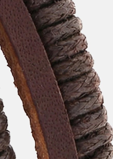 Leather Bracelet Echelon Weave