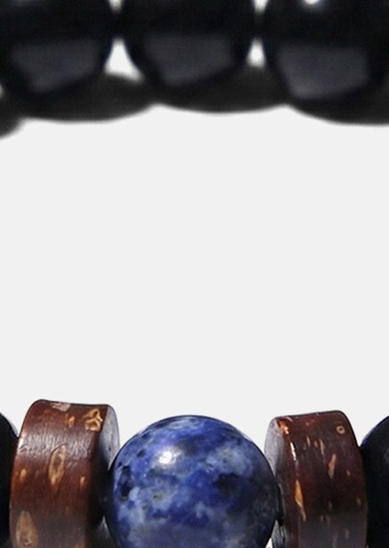 Beaded Bracelet Obsidian Forge