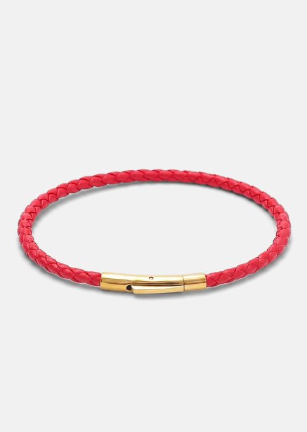 Leather Bracelet Crimson Cadenza