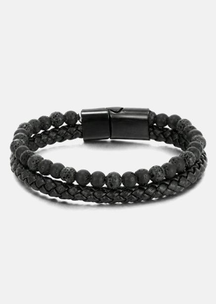 Leather Bracelet Shadow Embrace
