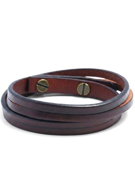 Leather Bracelet Rugged Stride