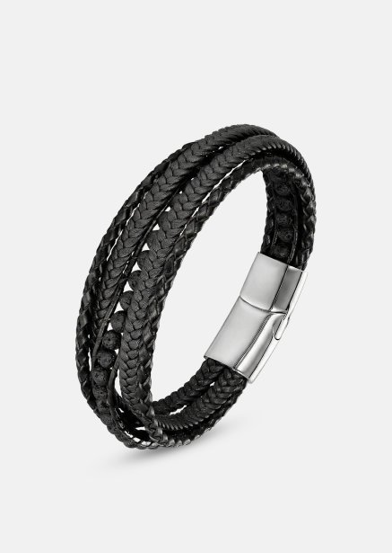 Leather Bracelet Raven Stride