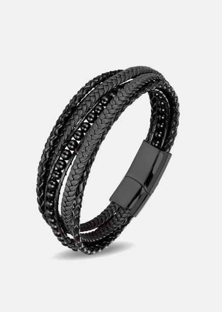 Leather Bracelet Raven Echo