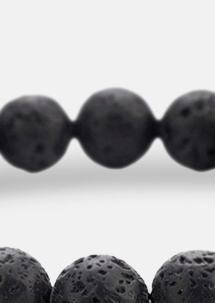 Beaded Bracelet Obsidian Thread
