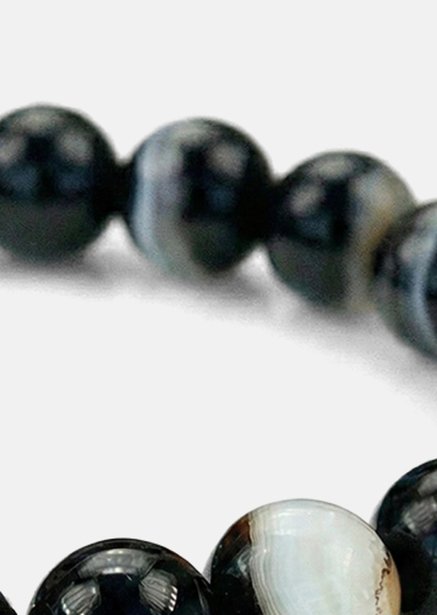 Beaded Bracelet Obsidian Stride