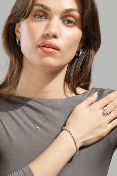 Earrings Cirvia Spark - Silver Plated