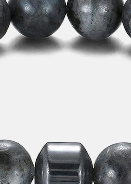 Beaded Bracelet Obsidian Charm