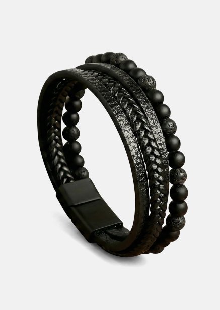 Leather Bracelet Nightfall Bond
