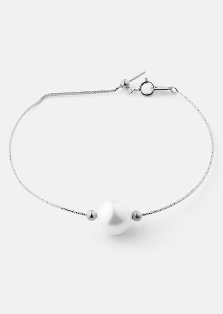 Bracelet Pearl Aura - Silver Plated
