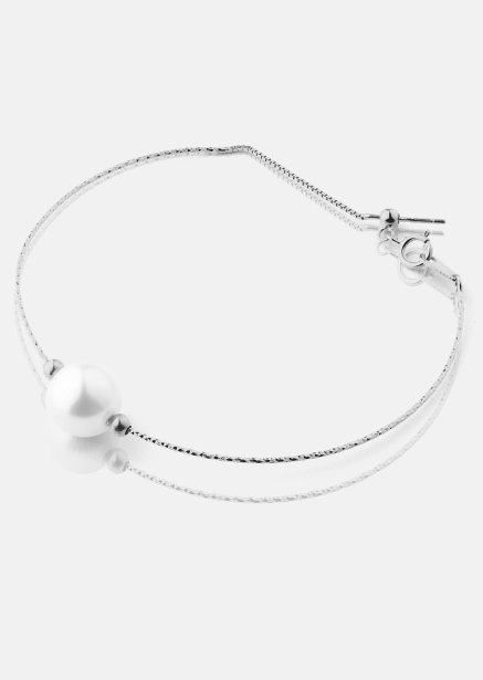 Bracelet Pearl Aura - Silver Plated