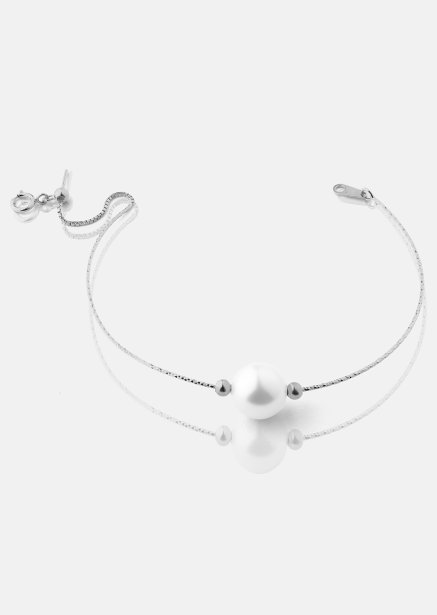Bracelet Pearl Aura - Silver Plated