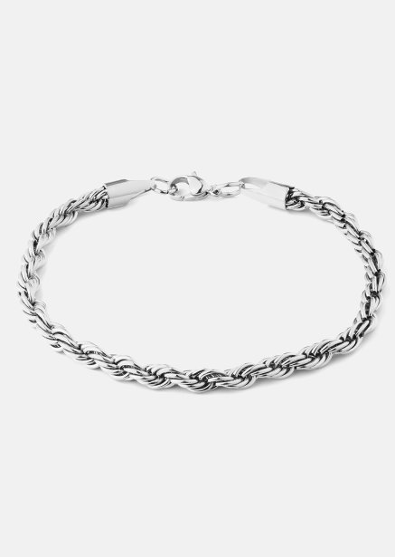Bracelet Twisted Link - Silver Plated