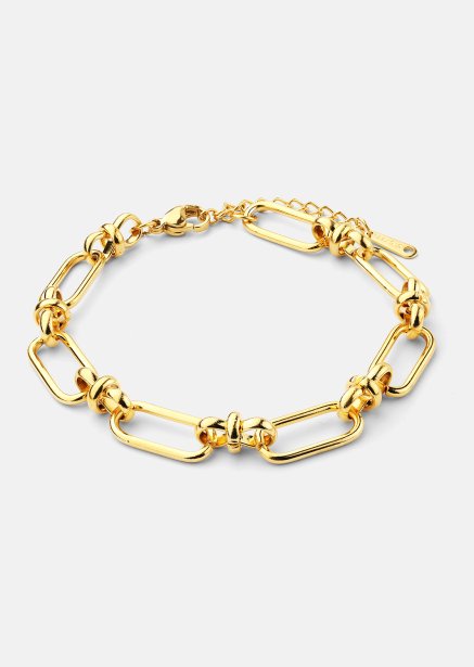 Bracelet Link Statement - 18k Gold Plated