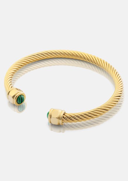 Bracelet Aumaura Green - 18k Gold Plated