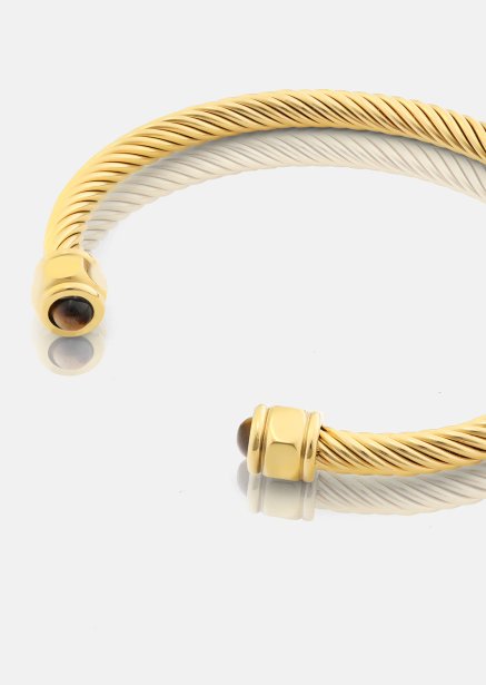 Bracelet Aumaura Brown - 18k Gold Plated