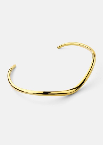Bracelet Wave Cuff - 18k Gold Plated