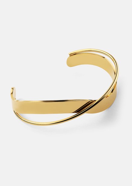 Bracelet Twist Cuff - 18k Gold Plated