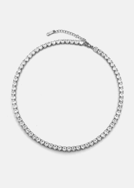 Lustre Necklace – Silver Plated