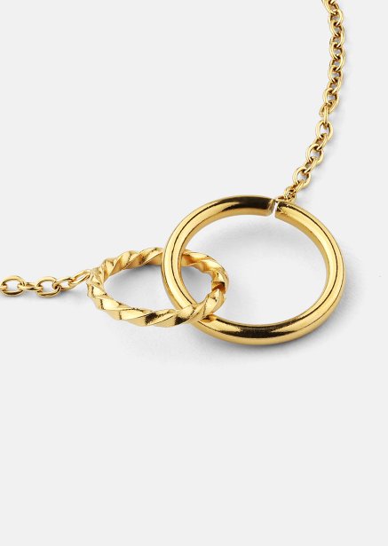 Bracelet Duo Rings - 18k Gold Plated