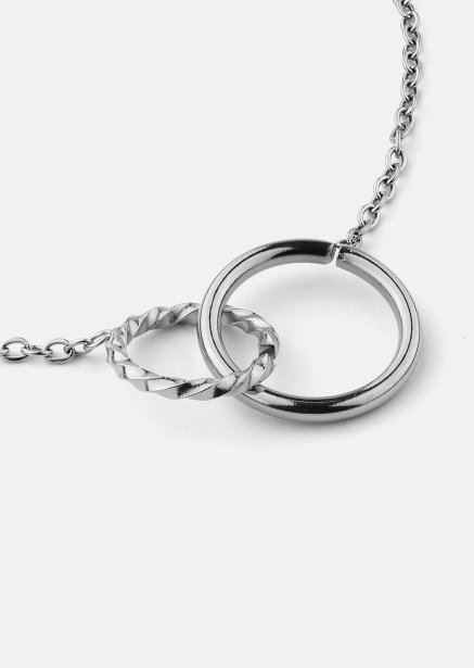 Bracelet Duo Rings - Silver Plated