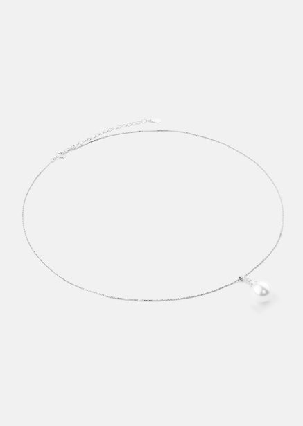 Necklace Isla Pearl - Silver Plated